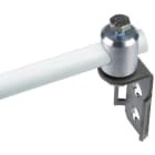 DEHN - Staffa in acciaio inossidabile per fissaggio nastro tenditore con perno di fissaggio alluminio per diametro 16 mm.