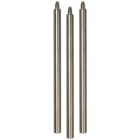 DEHN - Set di aste filettate M16x340 mm con base di supporto, dadi, grova in INOX e zoccoli cemento tripode.