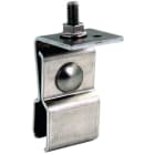 DEHN - Morsetto per tetti metallici con scanalatura verticale in acciaio inossidabile 18/22mm.