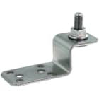 DEHN - Supporto a forma di Z per tetti metallici, per rivettare o avvitare in acciaio inossidabile. Morsetto con linguetta per tetti metallici.