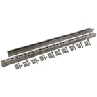 DEHN - Guide di montaggio a C per staffe per tetto in acciaio inossidabile AISI316, lunghezza 1500mm, completi di ganci di fissaggio e viti.