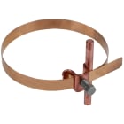 DEHN - Staffa portafilo per TD 6-8mm in rame/bronzo per pluviali da 50-150mm.