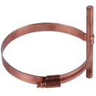DEHN - Staffa portafilo per tubi da 6-8mm in acciaio inossidabile/galvanizzato con rame per pluviali da 80-100mm.