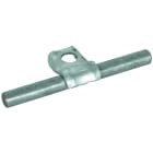 DEHN - Staffa portafilo per tetti Dehnquick Fe/Tzn per Td 6-10mm, B 8,5mm x tetti Dehnquickfe/tzn.
