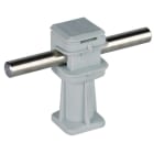 DEHN - Staffa portafilo Dehnsnap plastica grigi a H 36mm per Td 8mm con filetto M8.