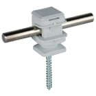 DEHN - Staffa portafilo Dehnsnap plastica grigi a H 16mm per Td 8mm con vite per legno.