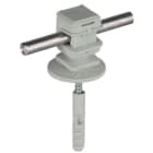 DEHN - Staffa portafilo per tetti DEHNsnap H 16mm grigia per Td 8mm con vite per legno e tassello 8mm.