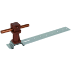 DEHN - Staffa portafoglio per tetti Unisnap alluminio/plastica marrone.