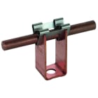 DEHN - Staffa portafilo DEHNgrip Cu per TD 8mm H 36mm con foro di fissaggio 7,8mm.