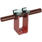 DEHN - Staffa portafilo DEHNgrip Cu per TD 8mm H 32mm con foro di fissaggio M6.
