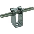 DEHN - Staffa portafilo DEHNgrip INOX per TD 8mm H 32mm con foro di fissaggio M6.