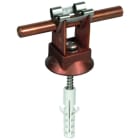 DEHN - Staffa portafilo DEHNgrip Cu per TD8mm con vite, tassello 8x40mm, H 20mm.