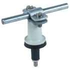 DEHN - Staffa portafoglietti con cavalletto a 2 viti.