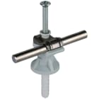 DEHN - Staffa portafilo Dehnfix inox grigia con tassello 8x45, per diametri da 6 a 10mm e altezza di 30mm.