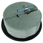 DEHN - Staffa portafilo per tetti con piastra base in cemento per conduttore HVI20-23 mm SET XTETTI.
