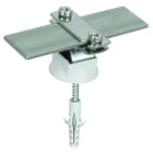 DEHN - Staffa portafilo inox per PT30mm/TD6-10mm con vite per legno, tassello in plastica D8mm.