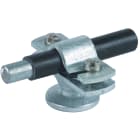 DEHN - Staffa portafilo per tondo diam. 11-13mm in Fe/tZnmm con fil etto interno M8 per Td 11-13mm.