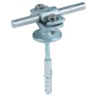 DEHN - Staffa portafilo con cavallotto in Zama per Td 7-10mm Fe/tZn e mast. di fissaggi o.
