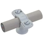 DEHN - Staffa portafilo PA grigio per conduttura HVI D 23mm con rivestimento D 30mm e IG M8 in PA grigia per HVI.