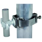 DEHN - Staffa portafilo in materiale plastico-inox per conduttura HVI D23mm con fascetta D50-300mm, ideale per condutture HVI in PA-inox di varie dimensioni.