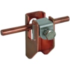 DEHN - Staffa per piatto con piastra in rame per distanza parete di 11mm, adatta a dimensioni Td 6-10/Pt 11mm.