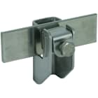 DEHN - Staffa per piatto con piastra inox per T d 6-10/Pt 11mm, distanza parete 11mm.
