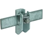 DEHN - Staffa per piatto con piastra Fe/tZn per Td 6-10/Pt...11mm distanza parete 15mm.