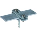 DEHN - Staffa per piatto Pt 30mm Fe/tZn con vite per legno 5x50mm.