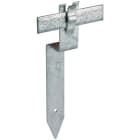 DEHN - Distanziatore Fe/tZn esecuzione angolata L 300mm per Td 8-10mm Pt - 40mm DISTANZIATORE FE/TZN ESECUZIONE ANGOLATA