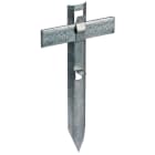 DEHN - Distanziatore Fe/tZn esecuzione diritta L 280mm per Td 8-10mm Pt - 40mm.