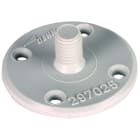 DEHN - Piastra da incollare D 40mm PA con perno filettato M8 e 4 fori.