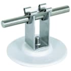 DEHN - Staffa portafilo per tetti DEHNgrip H 32mm INOX con base adesiva D 67mm per Td 8mm X Td 8mm.