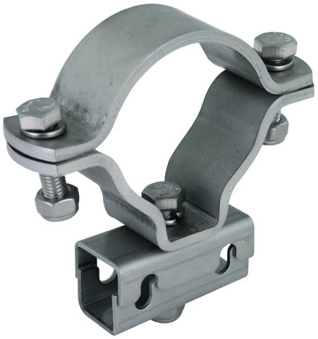 DEHN - Collare per tubi PA DN50 in acciaio inossidabile 1.4301 - AISI 304 SBD 60 PAK 35 ER.