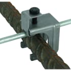 DEHN - Morsetto di collegamento Maxi Fe/Nero per ferri di armatura D 16-32mm o Pt 40mm.