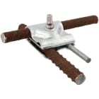 DEHN - Morsetto Maxi MV per tubi da 8-16 / 15-25mm con vite di sicurezza M12x65mm.