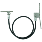 DEHN - Set di collegamento impianto corda 16mm² lunghezza 1000mm in rame con ganascia diametro 6mm in acciaio inox per diametri da 6-10mm.