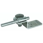 DEHN - Ganascia di connessione a forma Z in alluminio con cavallotto per tubi da 6-10mm in ferro/zinco.