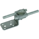 DEHN - Ganascia di connessione a forma Z in alluminio con cavallotto doppio per tubi da 8-10mm.