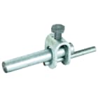 DEHN - Morsetto per asta in ferro e zinco per fissaggio sicuro e resistente.