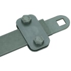 DEHN - Morsetto in acciaio inossidabile con foro quadro diametro 11mm per Pt-30x4mm.