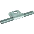 DEHN - Cavallotto di fissaggio TD 6-10mm Fe/tZn con foro D 9mm.