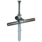 DEHN - Staffa portafilo Dehnquick inox con tassello a chiodo 8x80mm per TD 6-10mm.