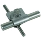 DEHN - Morsetto in acciaio inossidabile per tubi da 8-10/16mm, resistente e affidabile.