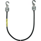 DEHN - Cavo di messa a terra 10mm²/L 5,0m nero con 2 capicorda aperti M8/M10.