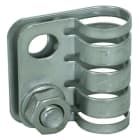 DEHN - Morsetto equipotenziale in acciaio inox per conduttura HVI lunga diametro 20/23mm.