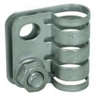 DEHN - Morsetto equipotenziale in acciaio inox per conduttura HVI lunga diametro 20/23mm.