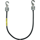 DEHN - Cavo di messa a terra 10mmq/l 30,0m nero con 2 capicorda aperti M8/M10.