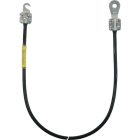 DEHN - Cavo di messa a terra 10mm²/L 2,5m nero con cad. 1 capocorda (C)M8 e (A)M5/6.