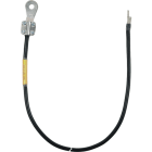 DEHN - Cavo di messa a terra 10mm²/L 0,6m nero con 1 capocorda (B)M8/10 e 1 terminale.