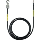 DEHN - Cavo di messa a terra 10mm²/L 2,0m nero con 1 capocorda M8/10 terminale.